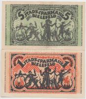 Német Birodalom/Weimari Köztársaság/Bielefeld 1923. 1.000.000M + 5.000.000M hivatalos érvénytelenítéssel T:I-,II Germany-Weimar Republic/Bielefeld 1923. 1.000.000 Mark + 5.000.000 Mark official cancellation C:AU,XF