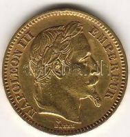 Franciaország 1862. 20Fr "Napoleon" arany 6,452g T:2/3+