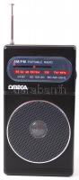 Omega márkájú mars-2 hordozható kis kézi rádió eredeti dobozában. 14x8cm
