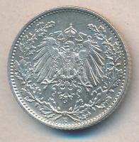Német Birodalom / Császárság 1916E 1/2M Ag T:1-
German Empire 1916E 1/2 Mark Ag C:Au