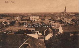 Csák, Csákova, Main square, church