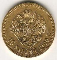 Oroszország 1900. 10R "Miklós" arany 8,6026g T:2/3+