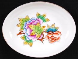 Herendi virág mintás kis tálka, jelzett, hibátlan, h:9,5 cm