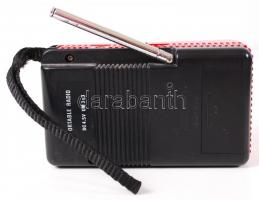 Nicosonic márkájú kézi rádió piros színben 14x8cm