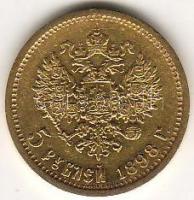 Oroszország 1898. 5R "Miklós" arany 4,3g T:2-