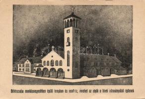 Békéscsaba munkásnegyedében épülő templom és rendház, melyet az atyák és a hívek adományaiból építenek