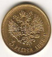 Oroszország 1898. 5R "Miklós" arany 4,3g T:2