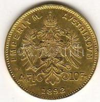 Ausztria 1892. 4Fl arany 3,226g T:2