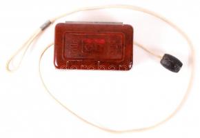 cca 1960 antik, működő, kézi borotvapenge élező / razor blade sharpener. 6x4cm