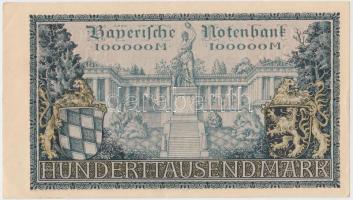Német Birodalom/Weimari Köztársaság/München/Bayerische Bank 1923. 100.000M T:I- Germany-Weimar Republic/Munich/Bayerische Bank 1923. 100.000 Mark C:AU