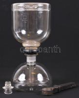 Jelzett, régi Jénai kávéfőző, hibátlan. 30cm magas.