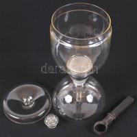 Jelzett, régi Jénai kávéfőző, hibátlan. 30cm magas