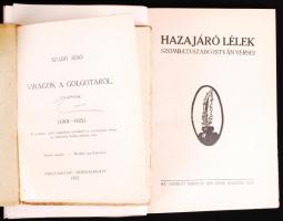 3 db verses kötet: Szabó Jenő: Virágok a Golgotáról. Szabolcska Mihály: Eszmények, álmok. Szombati-S...
