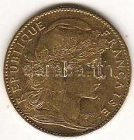 Franciaország 1901. 10Fr "Kakas" arany 3,226g T:3
