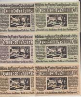 Német Birodalom/Weimari Köztársaság/Stuttgart/Vereins Naturschutzpark 1923. 50Pf (3x) klf + 1M (3x) ...