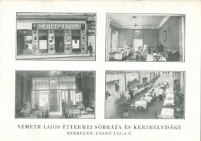 Debrecen, Németh Lajos éttermei