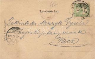 Nyíregyháza, Széchenyi tér, címer / coat of arms litho