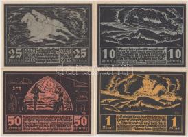 Német Birodalom/Weimari Köztársaság/Fränkisch-Crumbach 1921. 10Pf + 25Pf + 50Pf + 1M T:I
Germany-Wei...