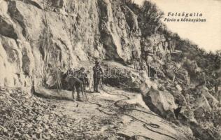 Felsőgalla fúrás a kőbányában