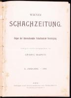 Wiener Schachzeitung. Organ der Internationalen Schachmeister-Vereinigung. Hrsg. v. Georg Marco. X. Jahrgang - 1907. Wien, Georg Marco. Félvászon kötésben, illusztrált /  Half-linen binding, illustrated