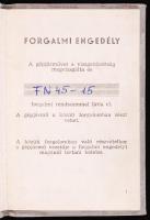 Gépjármű Forgalmi engedély tehergépkocsira, 1975-ből