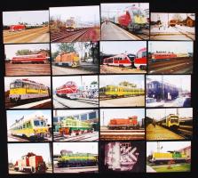 20db Színes vasúti fotó különböző méretekben 1993-2003.