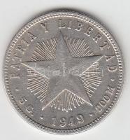 Kuba 1949. 20c Ag T:2
Cuba 1949. 20 Centavos Ag C:XF