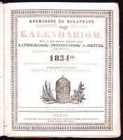 Közhasznú és mulatató nemzeti vagy hazai kalendárium. Pest 1834. Nyolc levél hiányzik.