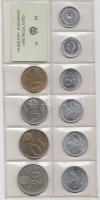 1984. 2f-20Ft 10db klf érmés forgalmi sor fóliatokban T:1