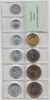 1987. 2f-20Ft 10db klf érmés forgalmi sor fóliatokban T:1