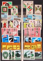 Magyar gyufacímke sorozatok, 921 db, pontos leírással, berakóban 34×27 cm