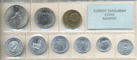 1977. 2f-10Ft 9db klf érmés forgalmi sor fóliatokban T:1