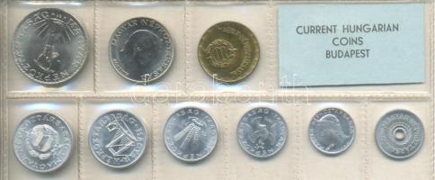 1976. 2f-10Ft 9db klf érmés forgalmi sor fóliatokban T:1