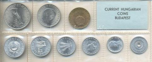1975. 2f-10Ft 9db klf érmés forgalmi sor fóliatokban T:1