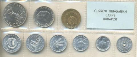 1973. 2f-10Ft 9db klf érmés forgalmi sor fóliatokban T:1