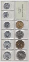 1983. 2f-20Ft 10db klf érmés forgalmi sor fóliatokban T:1