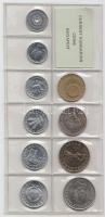 1985. 2f-20Ft 10db klf érmés forgalmi sor fóliatokban T:1