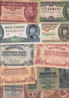 101db vegyes bankjegy, magyar és külföldiek is T:vegyes Mixed banknotes from Hungary and other countries, alltogether 101pcs C:mixed