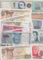 23db vegyes argentín bankjegy T:I-III 23 pcs of mixed modern Argentine banknotes C:Unc-F