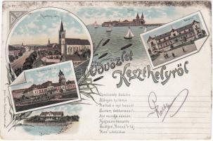 1898 Keszthely litho (levágott / cut)