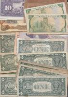 27db vegyes amerikai bankjegy T:I-III-
27 pcs of mixed modern American banknotes C:Unc-VG