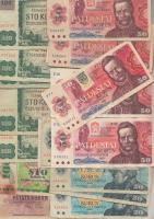 70db vegyes csehszlovák bankjegy T:III-III- 70 pcs of mixed Czechoslovakien banknotes C:F-VG