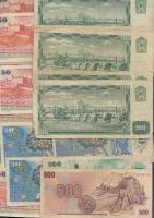 70db vegyes csehszlovák bankjegy T:III-III-
70 pcs of mixed Czechoslovakien banknotes C:F-VG