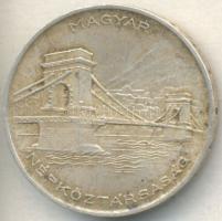 1956. 20Ft Ag "Tízéves a Forint / Lánchíd" T:2