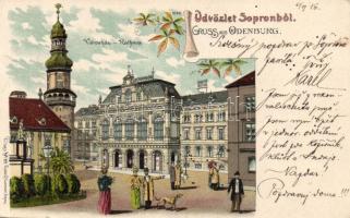 Sopron Városház litho