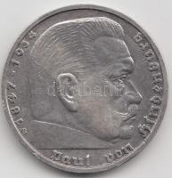 Német 3. Birodalom 1939B 5M Ag "Hindenburg" T:2-
German Third Reich 1939B 5 Marks Ag &quot...