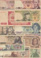 60db vegyes lengyel bankjegy T:vegyes 60 pcs of mixed Polish banknotes C:mixed