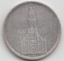 Német 3. Birodalom 1934D 5M Ag "Garnisonkirche" T:2-
German Third Reich 1934D 5 Marks Ag &...