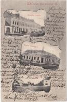 Zsombolya block of flats, restaurant, main street