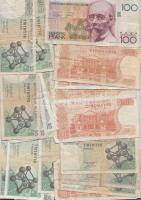 25db vegyes belga bankjegy T:vegye
25 pcs of modern Belgian banknotes C:mixed